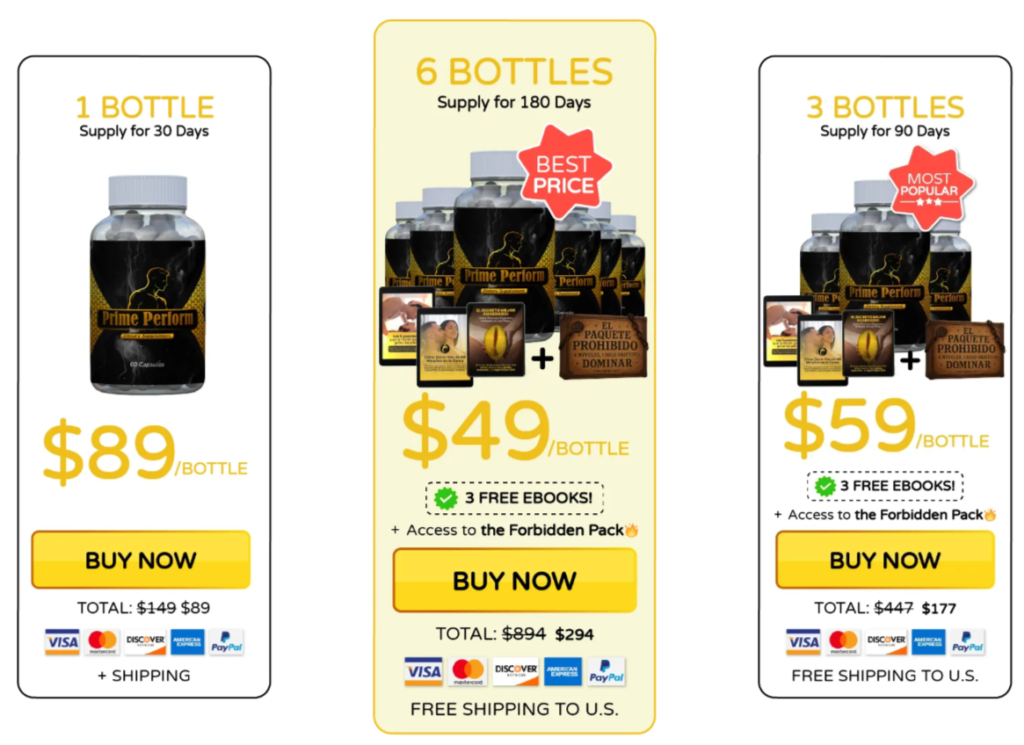 Prime Perform supplement Offers