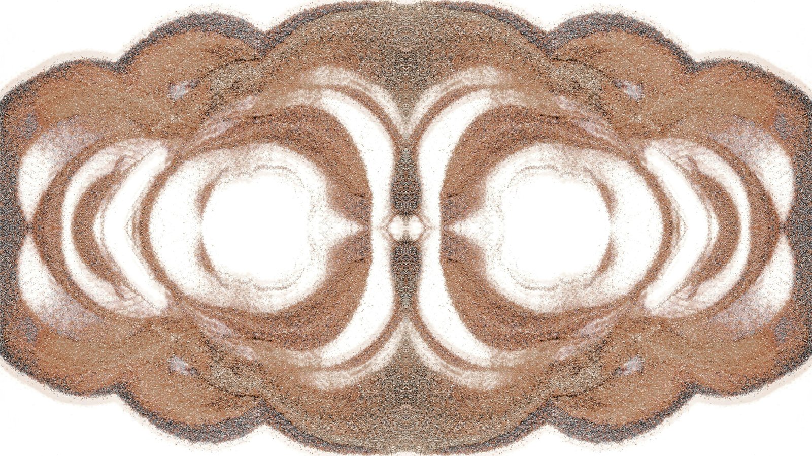 A close up of a circular object on a white background